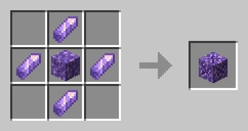 Budding Amethyst crafting recipe