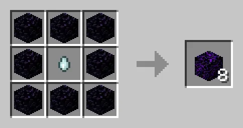 Crying Obsidian crafting recipe