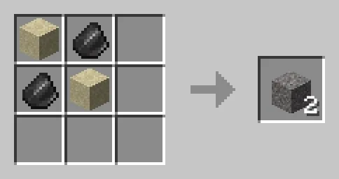 Gravel crafting recipe